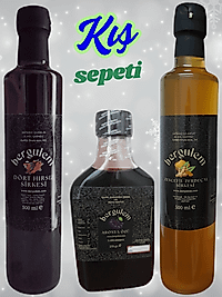 ZENCEFİL ZERDEÇAL SİRKESİ 500 ML + DÖRT HIRSIZ SİRKESİ 500 ML + ARONYA ÖZÜ 270 GR