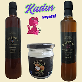 Kadın Sepeti (Kadınca Hayıt Sirkesi + Detoks Sirkesi + Hindistan Cevizi Yağı )