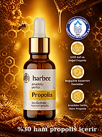 Harbee  Saf Ham Propolis  %30  Yoğun  Damla  20 ml