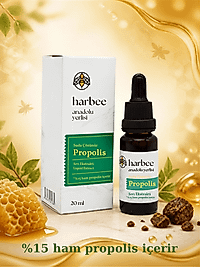 Harbee Su Bazlı Propolis Damla - %15 Saf Ham Propolis 20 ml