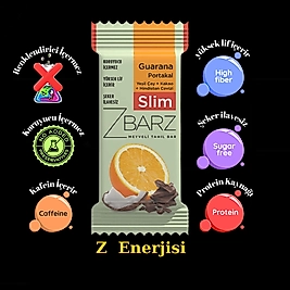 ZBARZ Slim Guarana Portakallı Fonksiyonel Meyveli Bar 12 li